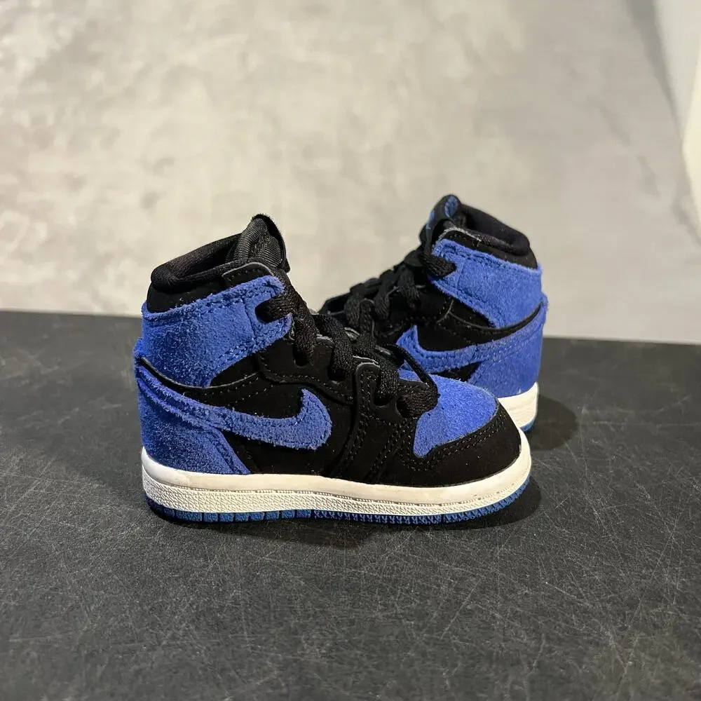 Nike Air Jordan 1 High OG Shoes Toddler 4C Royal Reimagined FD1413-042
